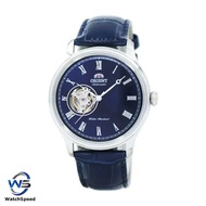 Orient FAG00004D0 Analog Automatic Open Heart Blue Dial Blue Leather Mens Watch