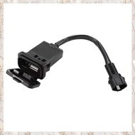 1 Piece Motorcycle USB Power Charging Interface Socket Impulse Charge Port Black Plastic Motorcycle 