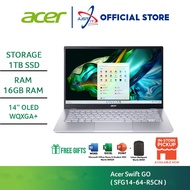 ACER SWIFT GO 14 AI SFG14-64-R5CN 14" OLED LAPTOP ( RYZEN AI7 350 16GD5X 1TBSSD / 14" OLED WQXGA / W