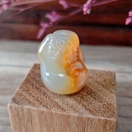 小雕件 小品動物-猴 黃玉髓