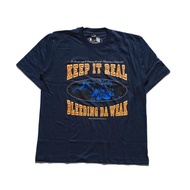 Terlaris Original Tshirt Keep It Real - Bleeding Da Weak (Navy)