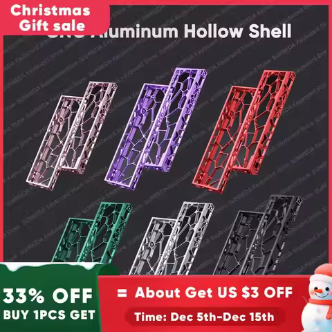 Wooting 60HE GH60 Holy60 Hollow Aluminum Keyboard Case Shell 60% Keys Layouts For Mad 60he Raven61 A