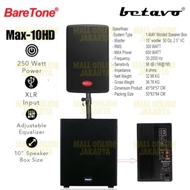 Paket Speaker Aktif Baretone Max 10Hd + Subwoofer Aktiv Betavo 15 Inch