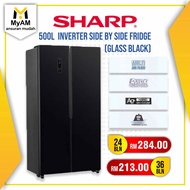 [Peti Sejuk] Ansuran Mudah Sharp 500 Litre Side by Side Inverter Fridge