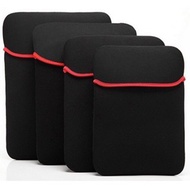 laptop bag Reversible Laptop Case Black Red Sleeve Portable Laptop Case Waterproof Laptop Case 10.5 