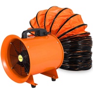 8 Inch Industrial Extractor Blower 230W Portable Extractor Fan Ventilation Axial Blower Workshop Dus