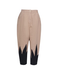 YaccoMaricard AW24 Lady Cotton Pants กางเกงผ้าฝ้ายขายาว ลวดลายใบไม้ 1032217