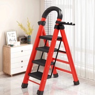 Ladder Household Folding Stair Thickened Carbon Steel Trestle Ladder Mobile Stairs Telescopic Ladder Step Ladder Multifunctional Indoor Ladder