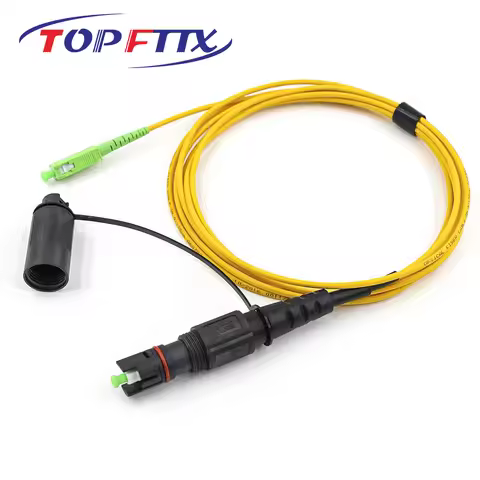 1PC Mini SC/APC IP 67 Waterproof Fiber Optic Patch Cord ,1 Meter length Single Mode OS2 3.0mm Optita