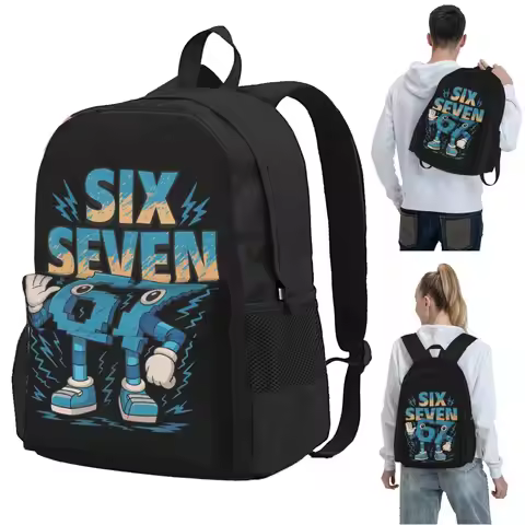 Kids Meme 67 Six Seven 6 7 Italian Brainrot Backpack Student BookBag Children School Bag Computer Sh