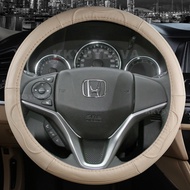 Genuine Leather Car Steering Wheel Cover For Honda City 2014-2019 Fit 2014-2019 Jazz 2014-2019 HR-V 