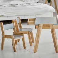 木製兒童桌椅 幼兒桌和 2 把椅子套裝兒童家具