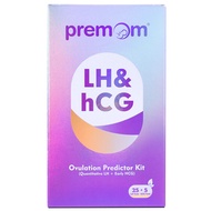 Premom Quantitative Ovulation Predictor Kit: 25 Ovulation Test Strips + 5 Pregnancy Test Strips Comb