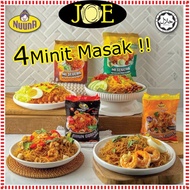 4in1 Nuuna Bihun Goreng Mi Goreng Segera Pedas Asli Instant Noodles Spicy Cheese Nasi Lemak [4Minit 