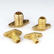 Source air conditioning shut-off valve seat flange seat copper connector with base valve seat connec