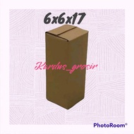 Cardboard box 6x6x17