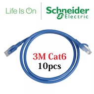 (10 pcs) Custom Made 3m Schneider CAT6 Patch Cord / Cat6 LAN Cable - 3m Schneider Patch Cord