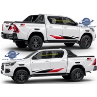 Hilux sticker toyota hilux gr sport car sticker list body side & rear body hilux gr sport new design