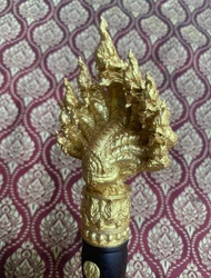 ไม้ครูพญานาค 9 เศียร คอ 25 มิลไม้มงคล อุดมวลสารศักดิ์สิทธิ์ ยาว 35cm