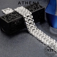Athena Jewelry Authentic Original Fashion Wide Version Punk Women's Silver Jewelry Bangle Bracelets Women's Jewelry 925 Korean B658
