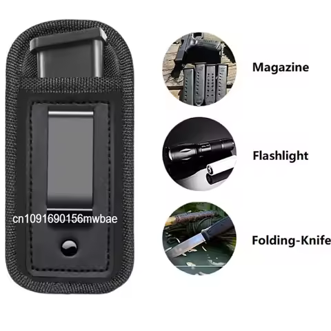 Magazine Pouch Holster Mag Holder Belt Clip for 9mm .40mm Pistol G*ock 19 21 22 23 Ruger SR40 Full s