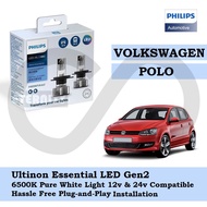 Philips New Ultinon Essential LED Bulb Gen2 6500K H4 Set for Volkswagen Polo 2009 - 2017
