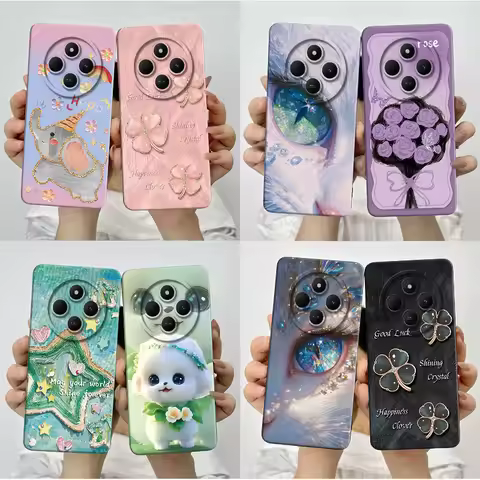 Fashion Butterfly Flowers Case For Xiaomi Poco C75 PocoC75 C 75 4G Phone Casing Camera Lens Protecti