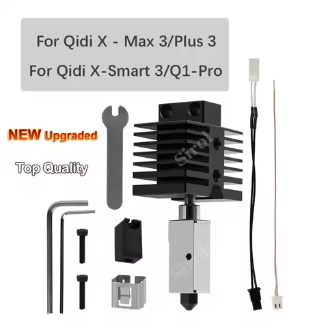 Upgraded Hotend kit for Qidi X plus 3 / X max 3 / x smart 3 / Q1 Pro Hot End Kit 24V 60W Kobra 2 Plu