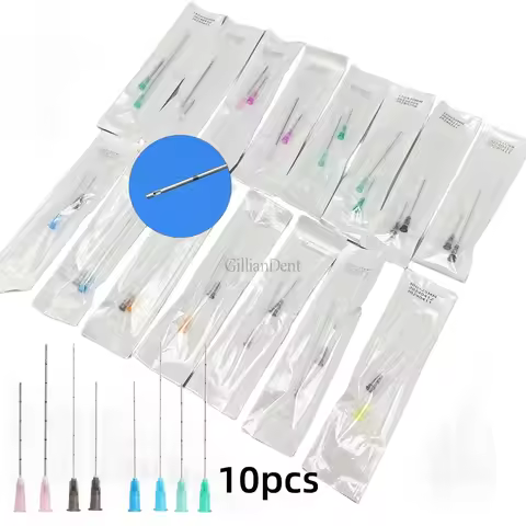 10pcs Micro Cannula Puncture Blunt Tip for Hyaluronic Acid Filler Disposable Sterile Syringe Needle 
