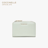 COCCINELLE กระเป๋าสตางค์ผู้หญิง รุ่น METALLIC สี CELADON GREEN