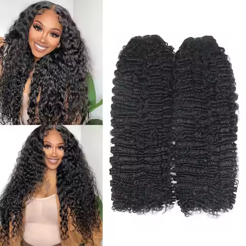 3C 4A Kinky Curly Virgin Hair Weft Hair Bundles 100% Raw Brazilian Human Hair Extension Unprocessed 