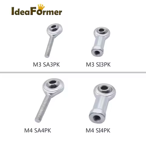 1/5pcs SA4PK SA3PK Male SI3PK SI4PK Female Fisheye Bearing M3/M4 Right Thread Rod End Joint Bearing 