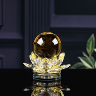 Lotus Lotus Lamp Holder Crystal Ball Decorations Home Decorations Rotatable Living Room TV Cabinet E