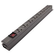 NEW PDU Power strip With switch control With 8 Ways Universal Outlet Sockets with Power LED Indicato
