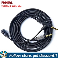 FAAEAL YX01 2M Gaming Microphone Cable High Purity OFC Wire Core With Low Noise HD Aluminum Alloy Mi