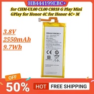 3.8V 2550mAh 9.7Wh HB444199EBC+ for CHM-UL00 CL00 C8818 G Play Mini GPlay for Honor 4C for Honor 4C+