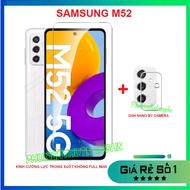 Combo Samsung M52 5G/ M23 5G transparent tempered glass not full screen + transparent anti-scratch c