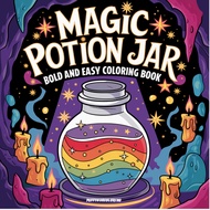[PDF] 100+ Pages Magic Potion Jar by PuffyHue Coloring Book | Kids & Adult Coloring eBook fantasy