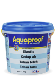 AQUAPROOF 4KG Cat pelapis anti bocor Aquaproof Aqua proof 1kg Termurah bisa juga Cat anti noda Cat anti bakar Cat anti bocor atap rumah Cat anti jamur Cat anti air Cat anti lumut kapal kayu Cat anti bocor Cat anti bocor aquaproof Cat anti poling kapal Cat