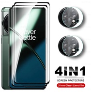 For Oneplus 11 8 Pro 7 4IN1 Curved Tempered Glass Camera Lens Film One Plus 8Pro Oneplus11 5G PBH110 Protective Screen Protector