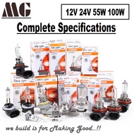 Osram Headlight Bulb H1 H3 H4 H7 H8 H9 H11 H13 H15 H16 HB3 HB4 HIR2 9012 9005 9006 880 881 12V 24V 1