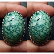 Badr Agate Ring Agate Ring With Antique Turquoise Pattern