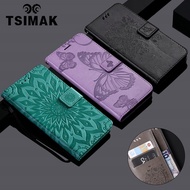 [Woo Fashion Case] Tsimak Coque เคสกระเป๋าสตางค์สำหรับ Xiaomi Redmi A1 Note 7 6 5 3 4 4X Pro GO PU ฝาปิดโทรศัพท์หนัง Capa
