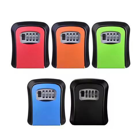 Wall Mount Key Safe Organizer Box 4 Digit Combination Password Key Box Password Lock ABS Plastics fo