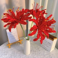手作鉤織彼岸花傳說鮮紅 魔幻藍彼岸花