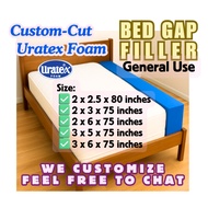 Uratex Bed Gap Filler Foam 2x80 / 3x75 / 3.5 / 5x75 / 6x75 inches (foam only) IKEA Bed & General Use