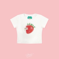 DADDY | Daddy Kitschy Baby Tee เสื้อ baby tee ลาย strawberry สุดน่ารัก