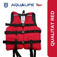 Life Vest, Color Red, Jacket Marina Approved Quality PFD (AQUALIFE)