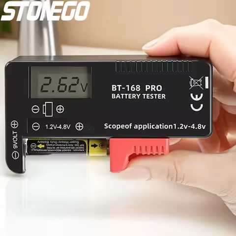 Universal Battery Checker BT 168 BT 168D BT 168PRO for AA AAA C D 9V 1 5V 3 7V 18650 Button Cell Bat