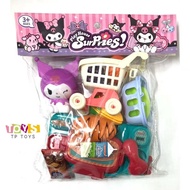 833-1 Kids Girl Kuromi Casher Set Pretend Play Toys Cash Register Mainan Budak Casher Gift